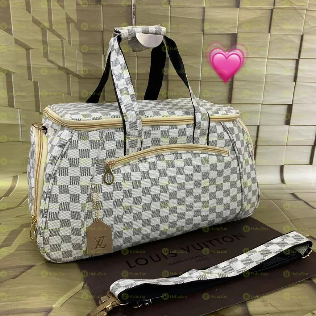 LV design Customized on Mont Blanc Gym bags