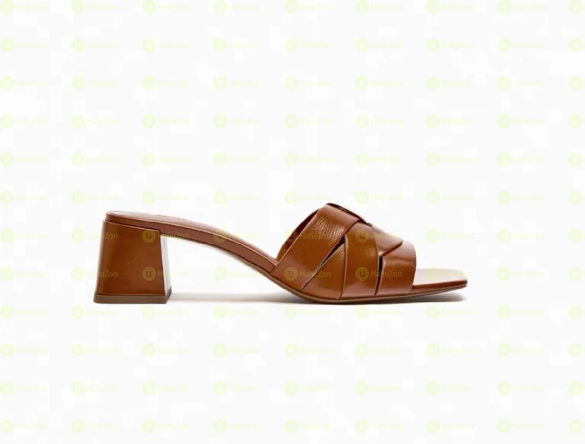 Brown Zara Block Heel