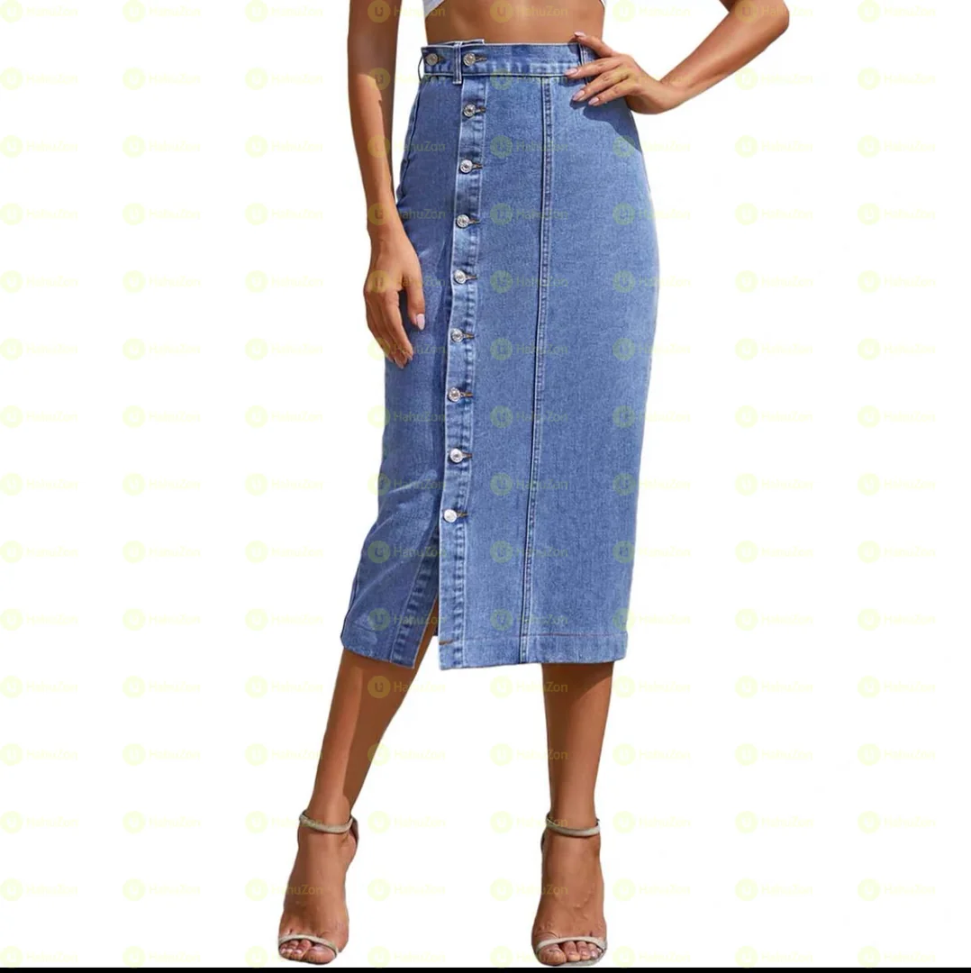 Omo Color Jeans Skirt