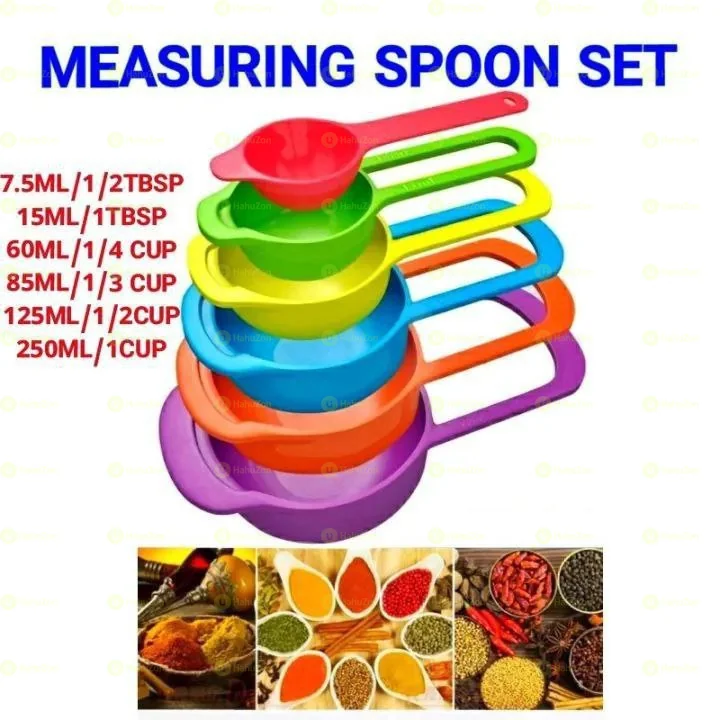 6 pcs Measuring Spoon