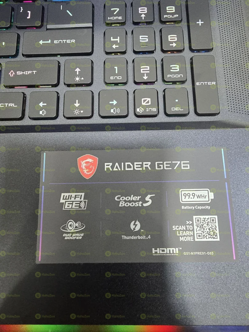 MSI Raider GE76 Core i5 12th Generation Laptop