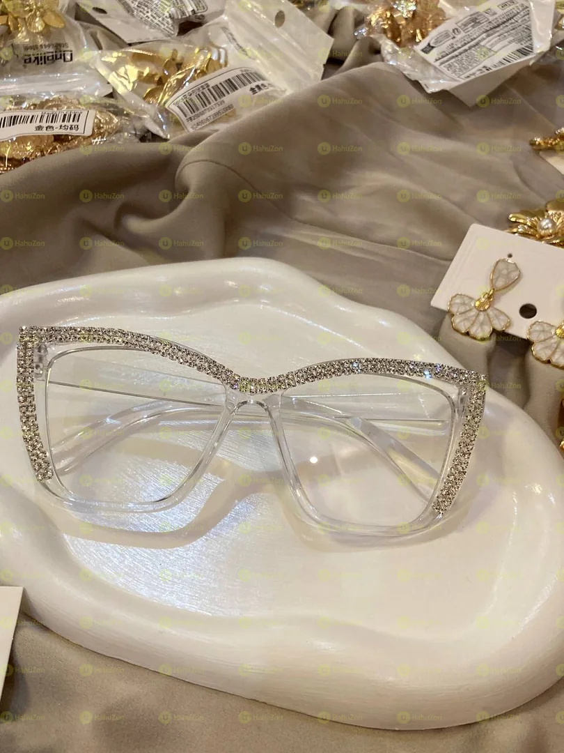 Anti Blue Light Sparkly White Eyeglass