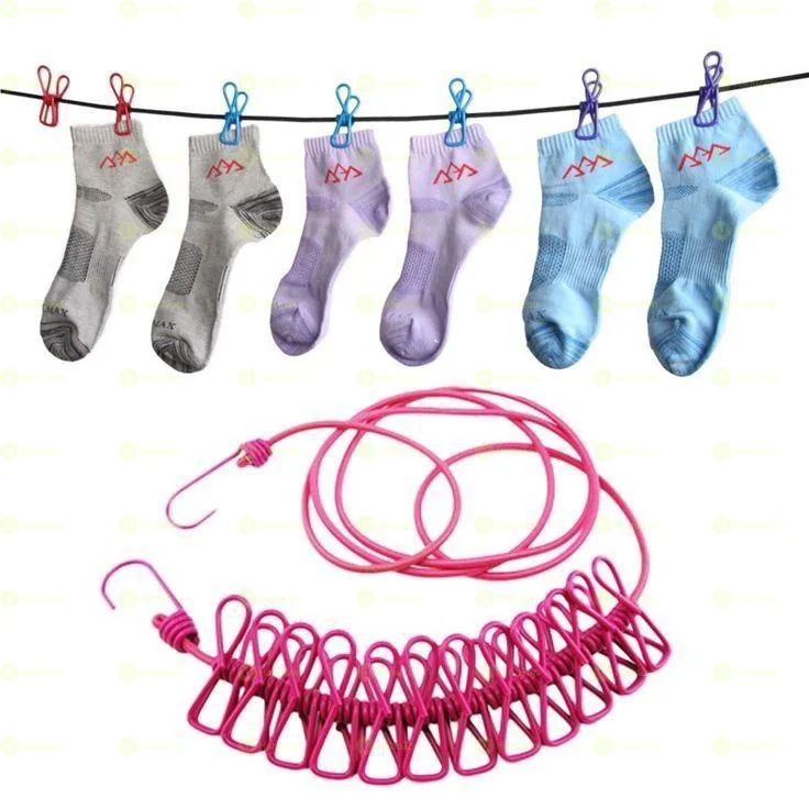 Portable Drying Rack Clips Cloth Hanger