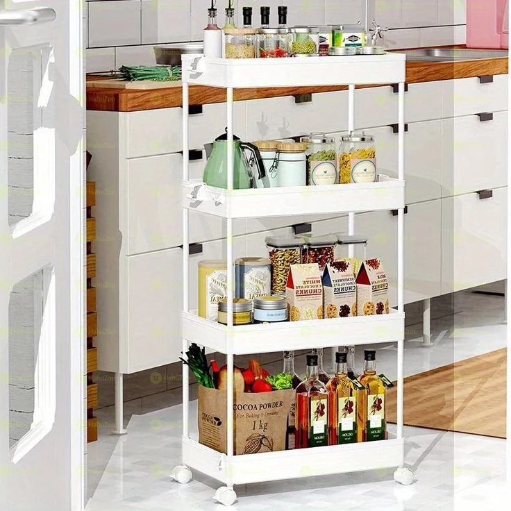 4 Tier Moveable Storage Rack