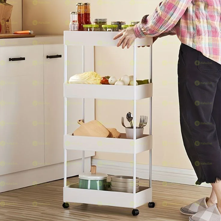 4 Tier Moveable Storage Rack