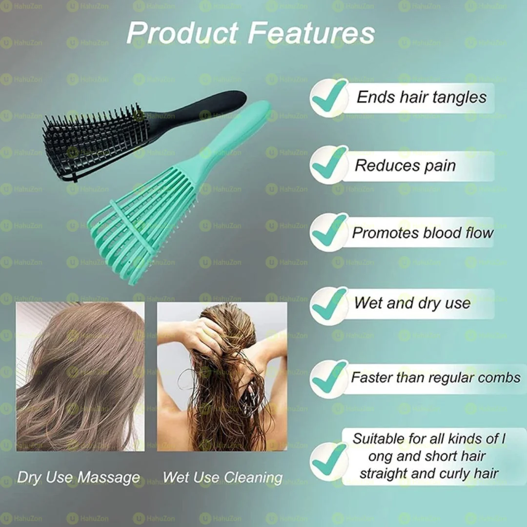 Hair Massaging plastic Comb
