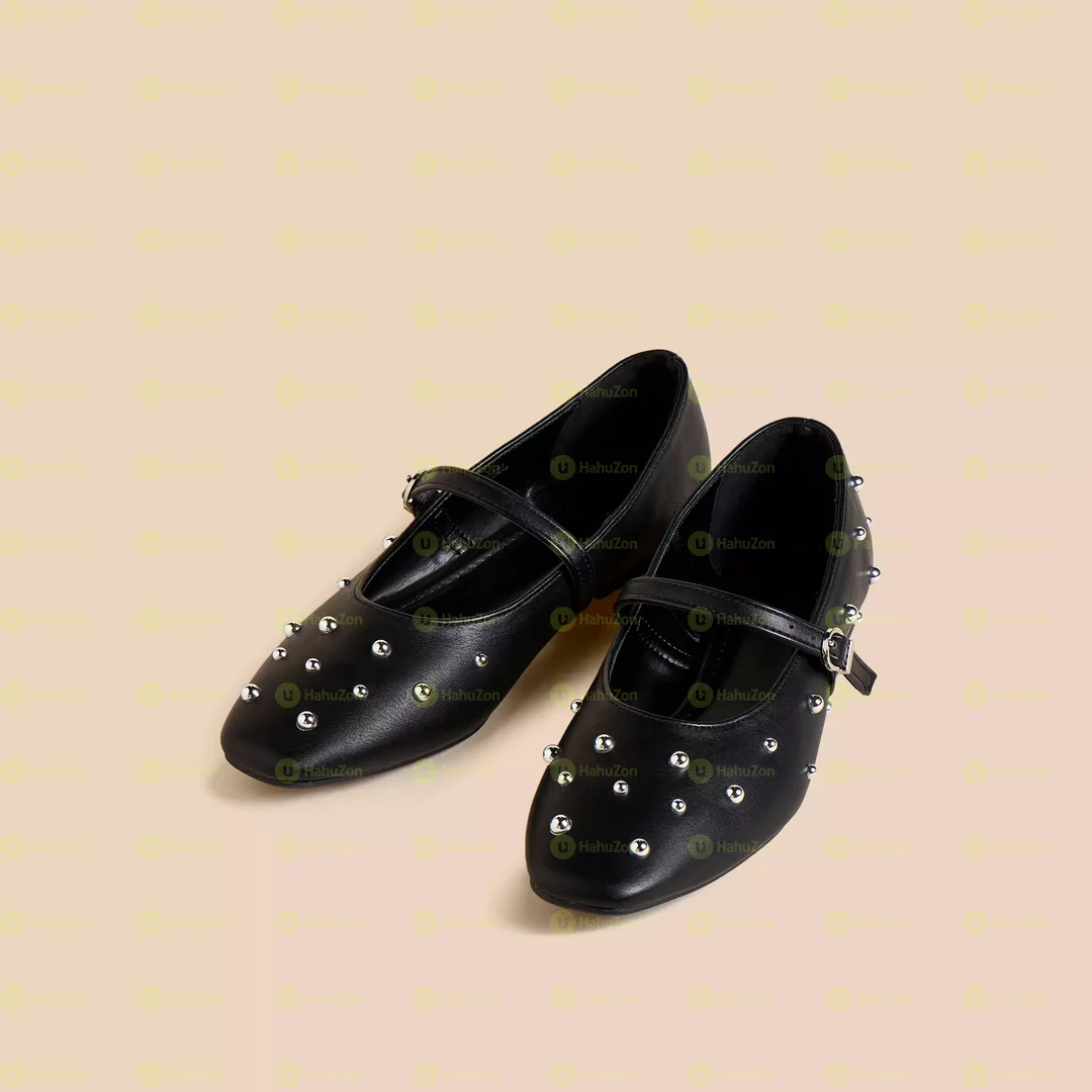 Max Embellished Ballerina Shoe With Buckle Closure