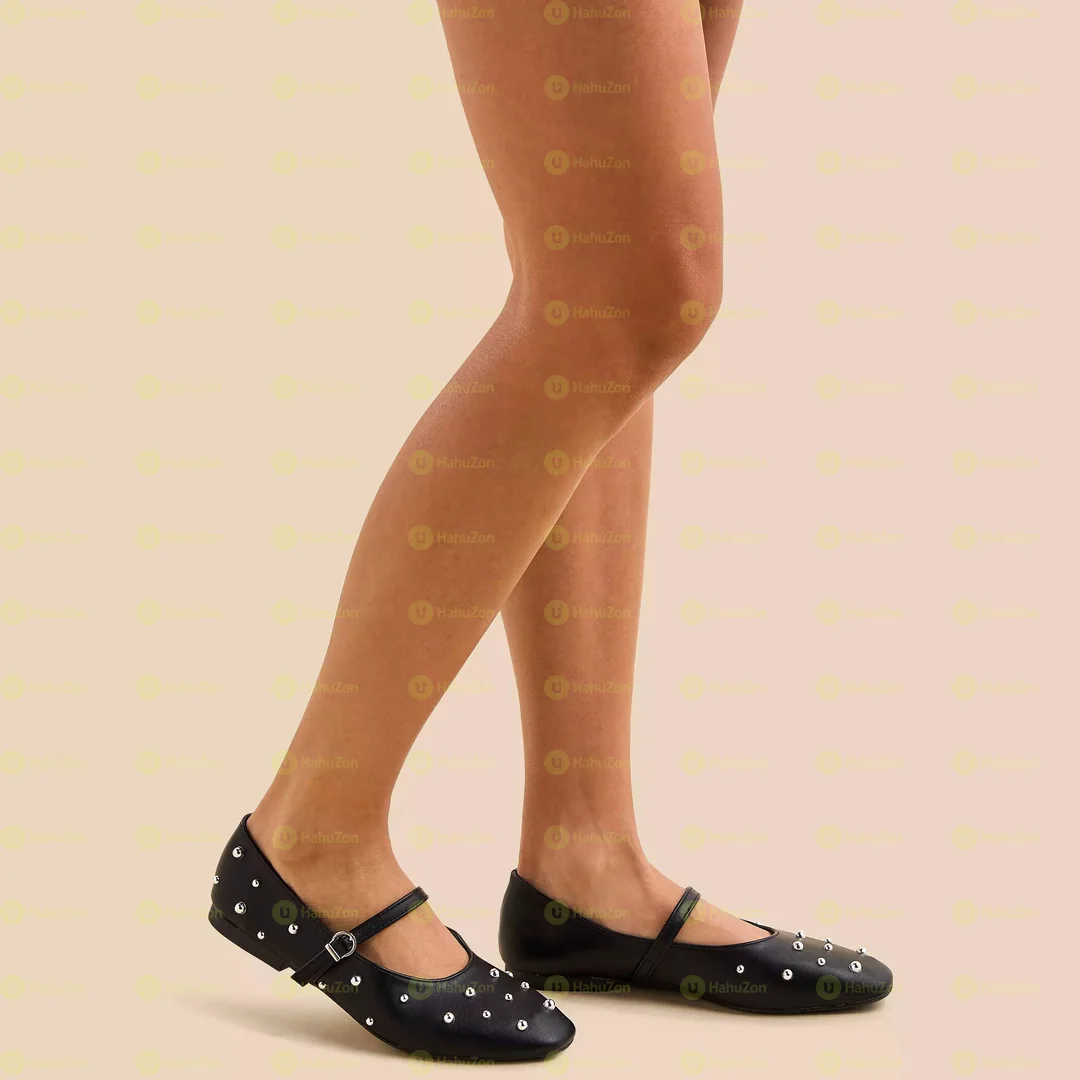 Max Embellished Ballerina Shoe With Buckle Closure