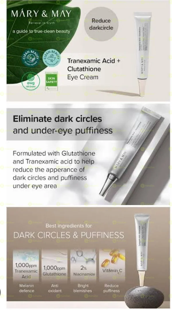 Mary & May Tranemix Acid+ Glutathine Eye Cream