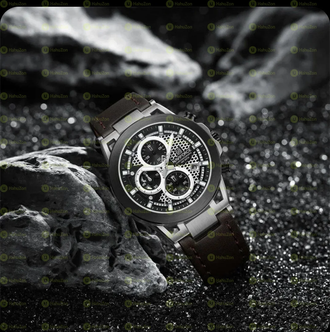 NaviForce Leather Men's Watch