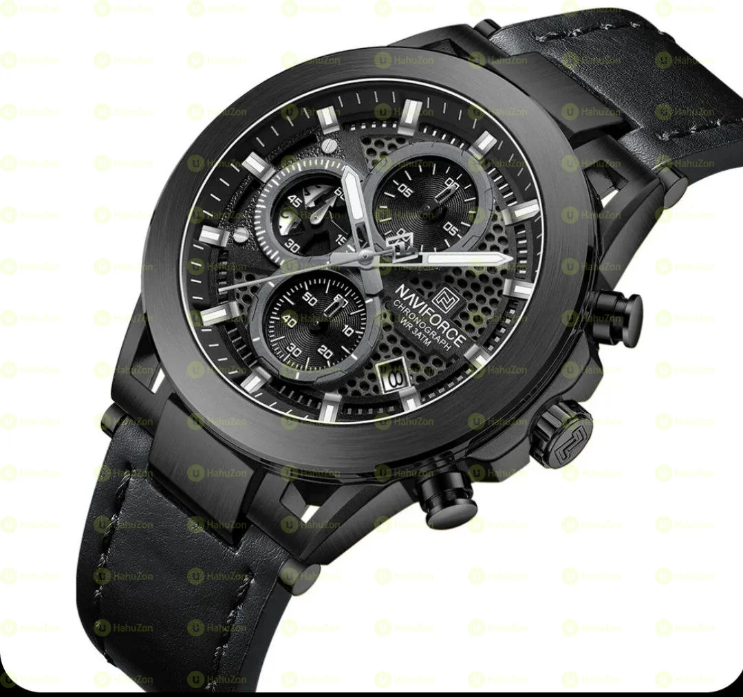 NaviForce Leather Men's Watch