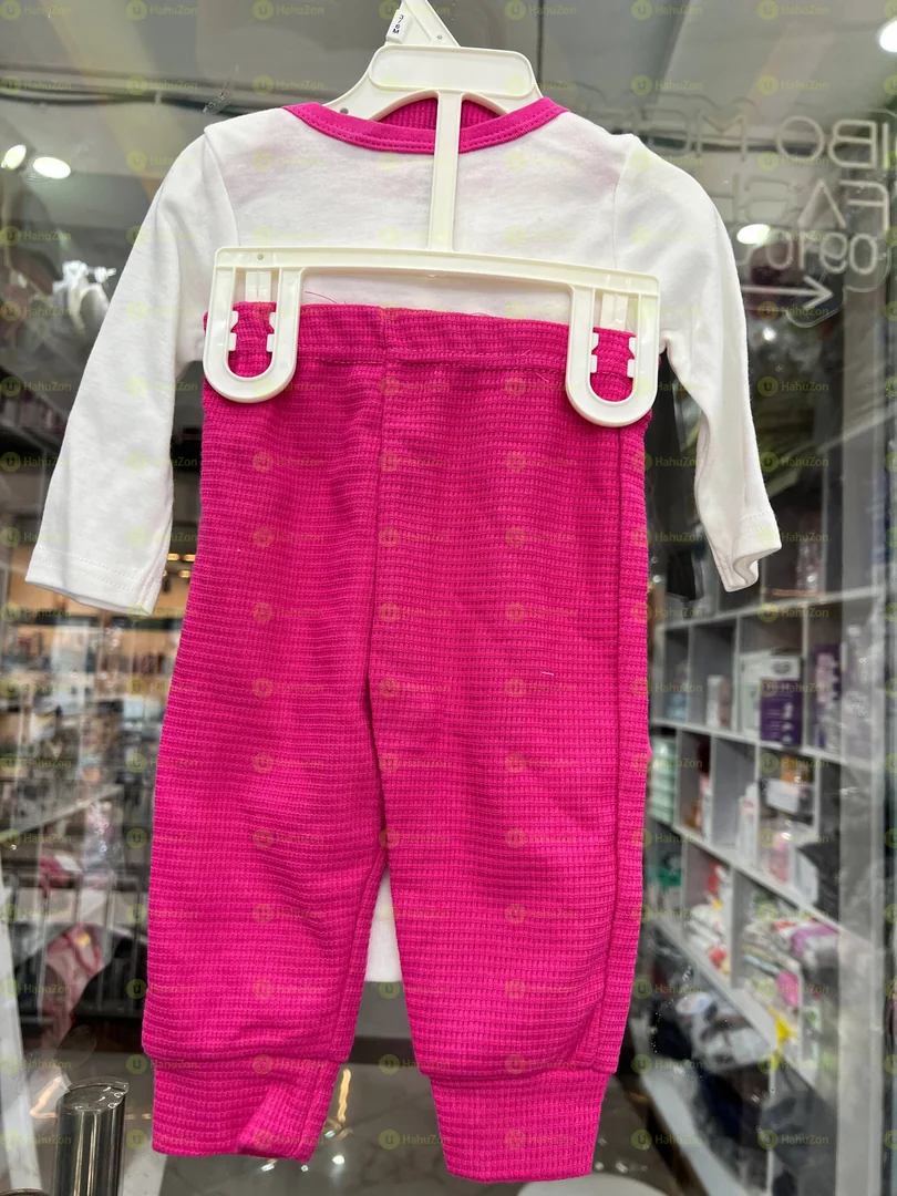 የልጆች የዳይፐር ቲሸርት ኮፍያ  እና ሱሪ