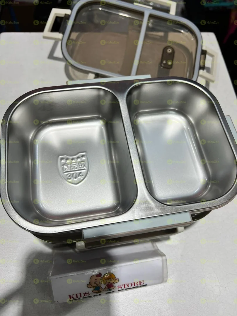 2 ተደራቢ 3 ፓርቲሽን ያለው ፔርሙዝ የምሳ እቃ