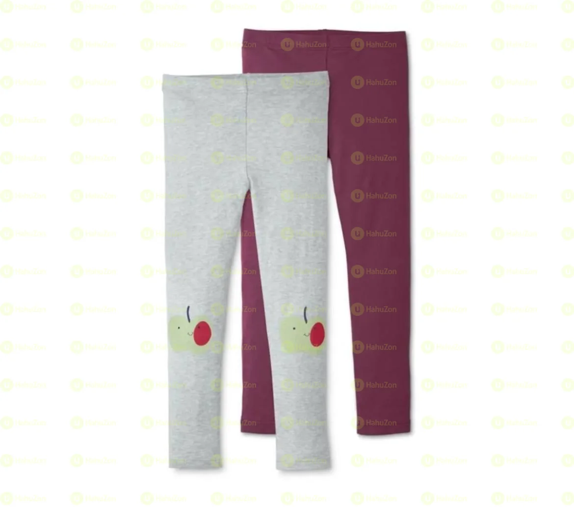 Tchibo Kid Girls 2 Pc Pull On Leggings
