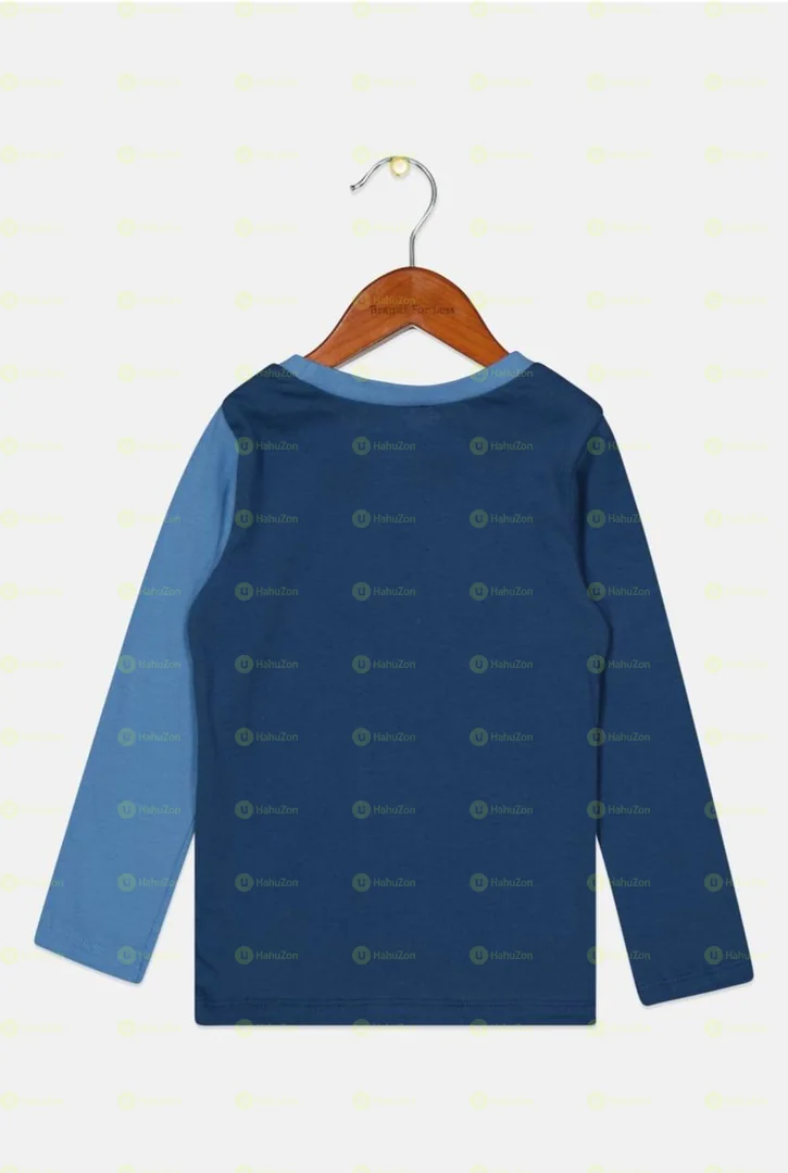 First Impression Kid Boy Two Tone Long Sleeve Shirt