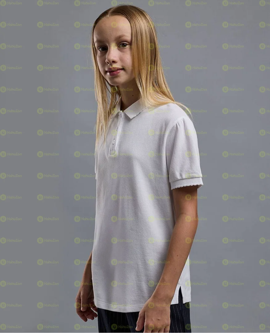 R&B Kid Girls Solid Polo Shirt