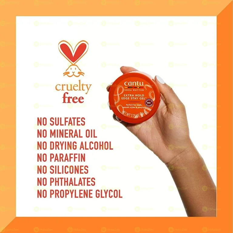Cantu Extra Hold Edge Stay Gel with Shea Butter