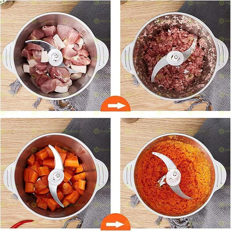 በኤሌክትሪክ ሚሰራ የስጋና ሽንኩርት መፍጫ።