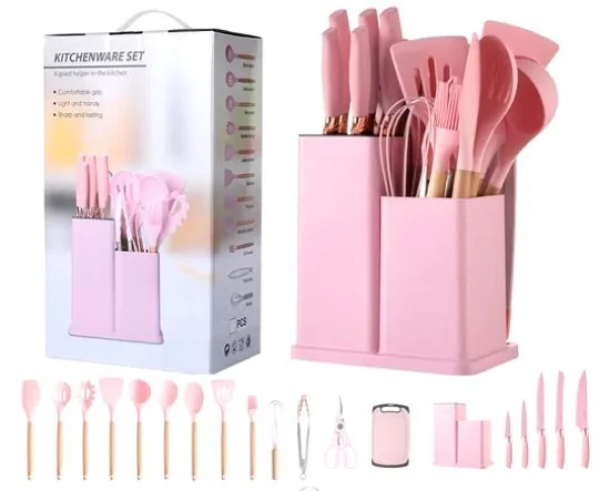 Pink Color 18 Pc Kitchen Set