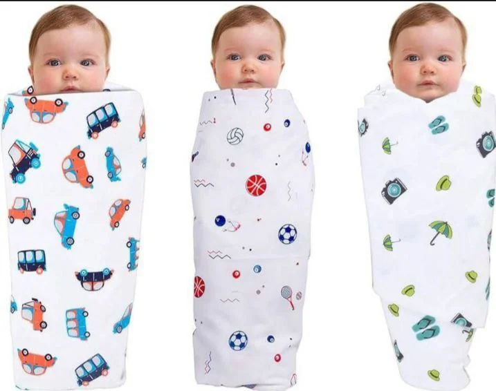 4Pcs Flannel Receiving Blankets