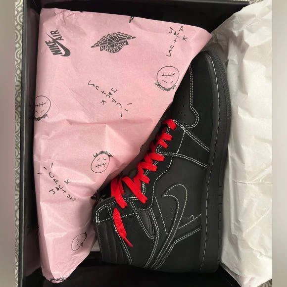 Jordan 1 Travis Black Phantom Men's Shoes