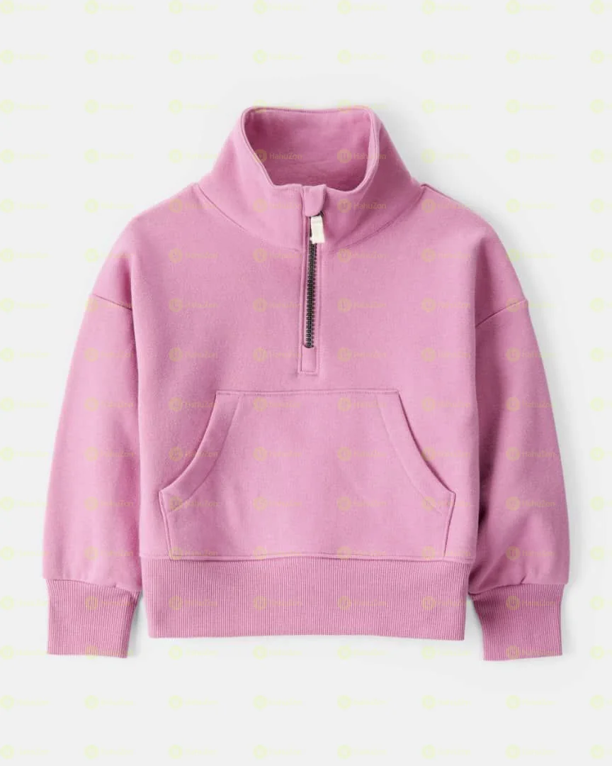 Carter's Toddler Girl 2-Piece Quarter-Zip Sweatshirt & Daydream Fleece Joggers Set