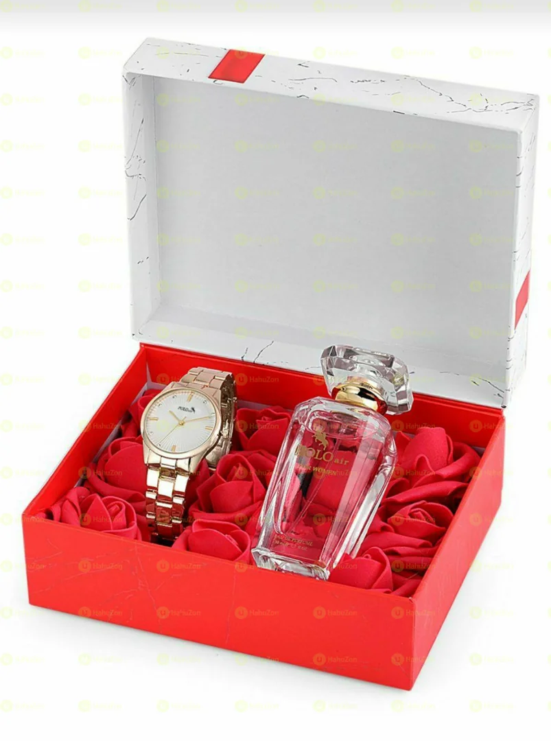Polo Air Women's Wristwatch and 50 ml Perfume Combination Set