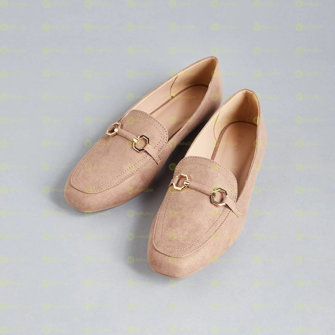 Max Metal Accent Ballerina Flat Shoes