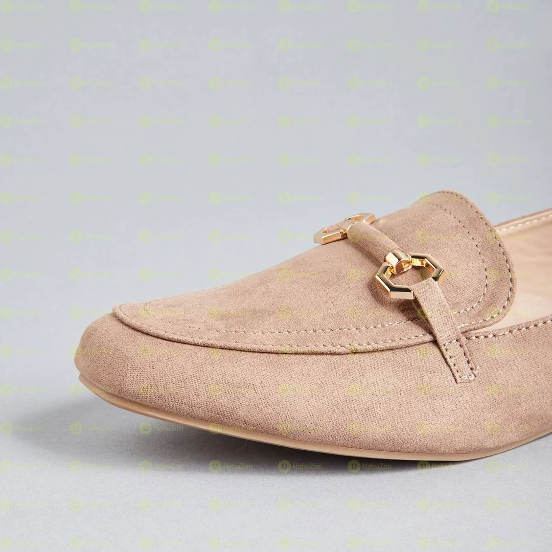 Max Metal Accent Ballerina Flat Shoes