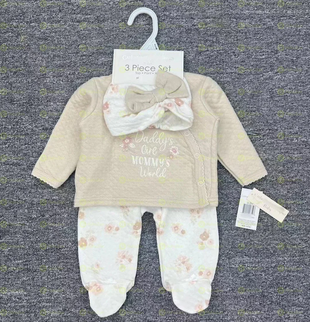 Baby Girls Short, T-Shirt And Headband