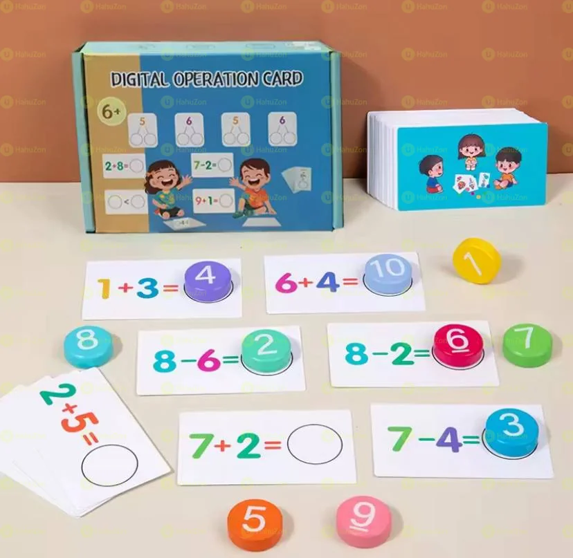 Children's Wooden Number Board Math Toys