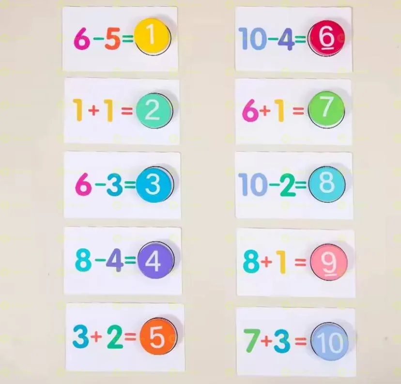 Children's Wooden Number Board Math Toys