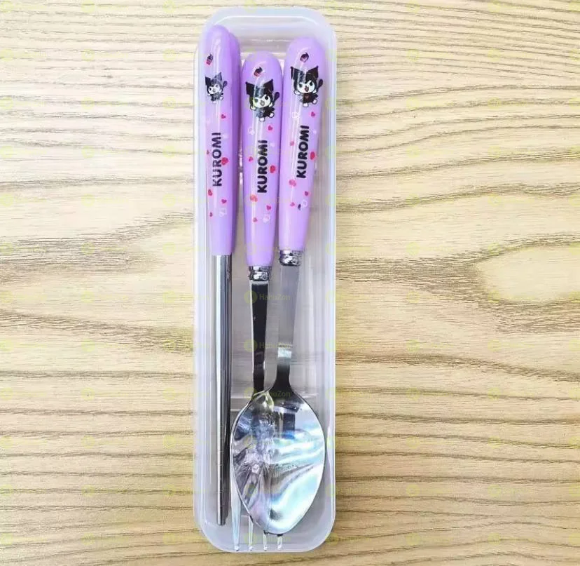 በተለያየ አማራጭ የልጆች መመገቢያ ሹካና ማንኪያ