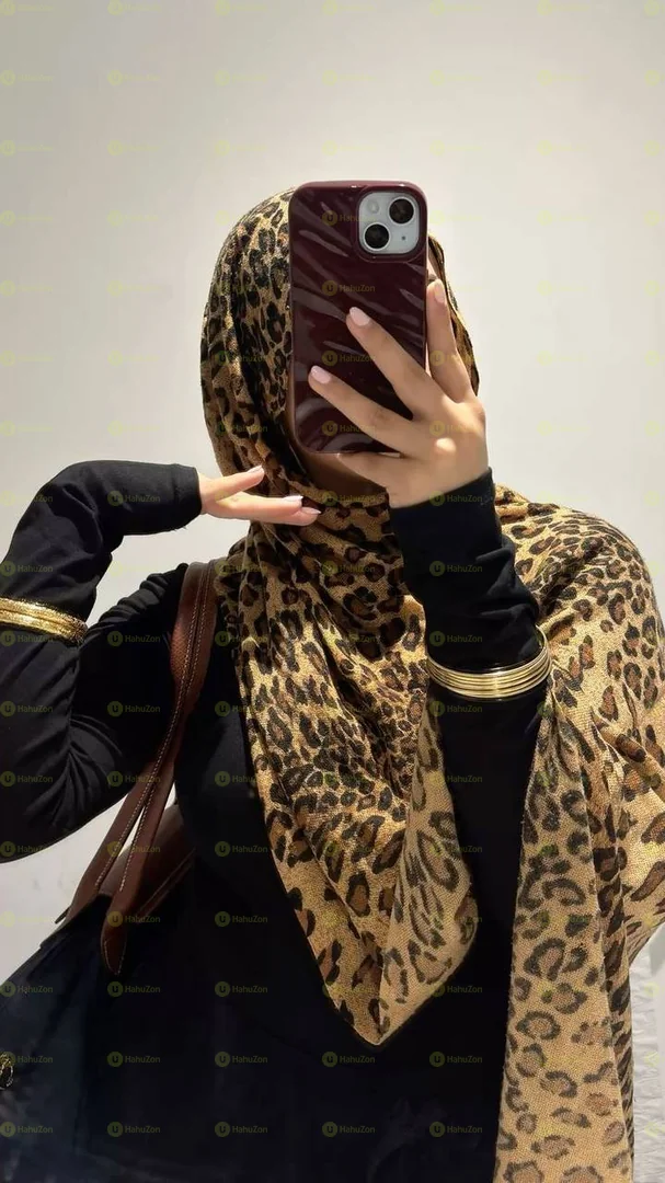 Leopard  Print Modal Hijab
