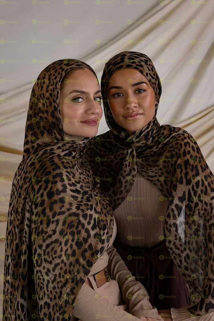 Leopard  Print Modal Hijab