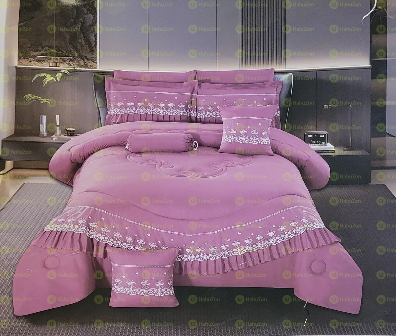 9 Pcs Comforter Set