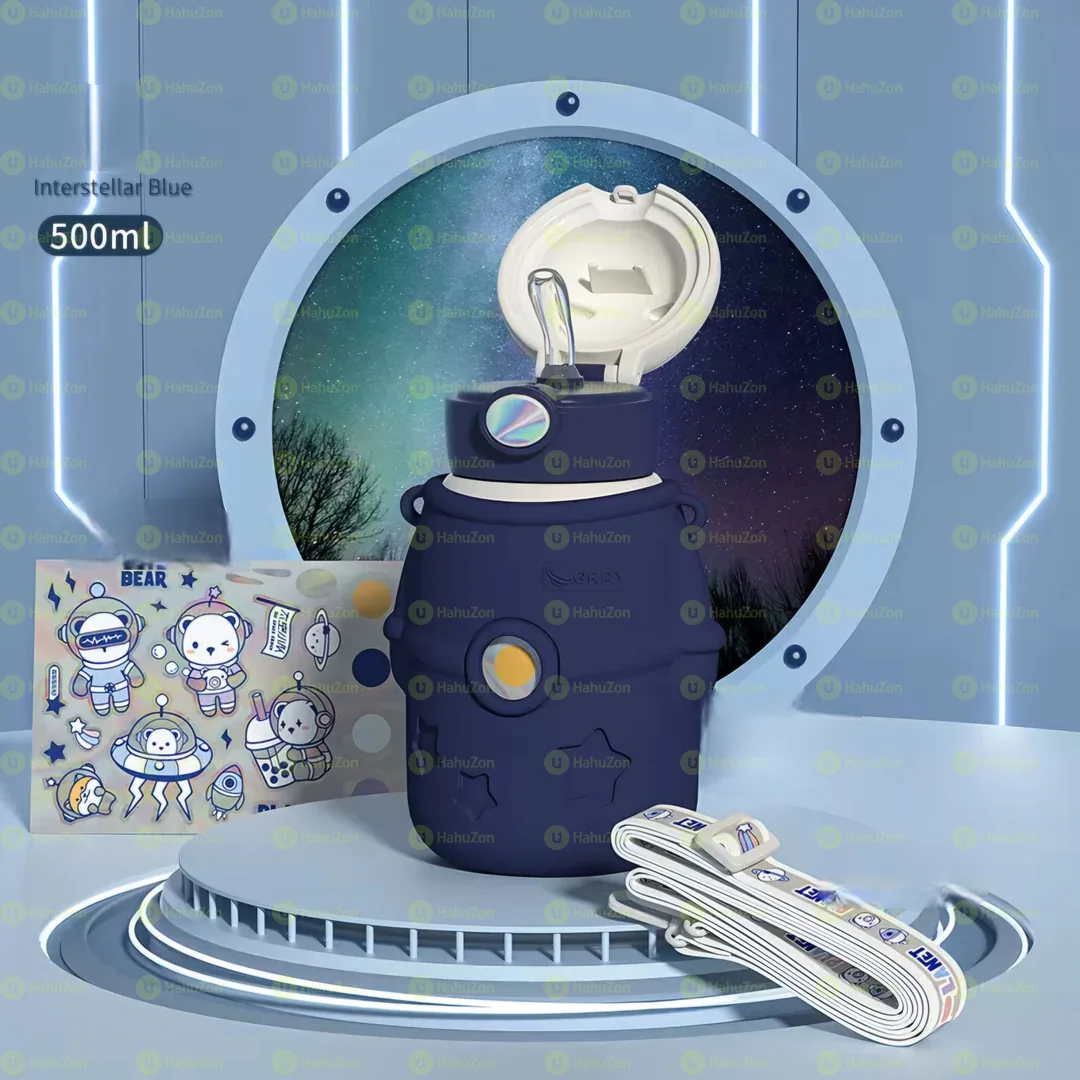 Astronaut Bear Stainless Steel Thermos Cup