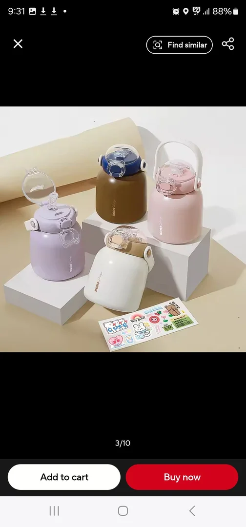 Big-Belly Cute Stainless Steel Thermos Cup