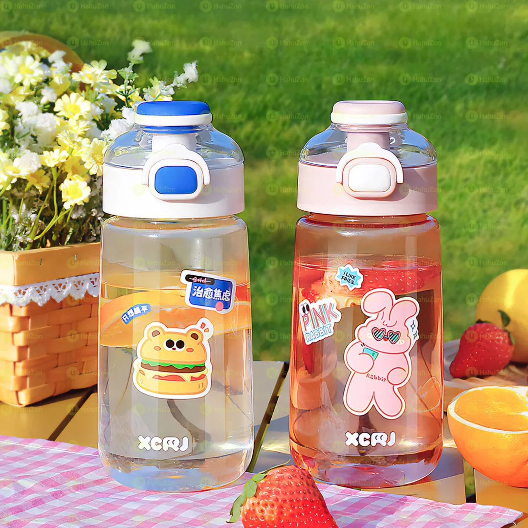 Cute Kids Straw Plastic Cup