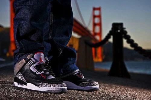 Jordan 3 Black Cement Men's Shoes