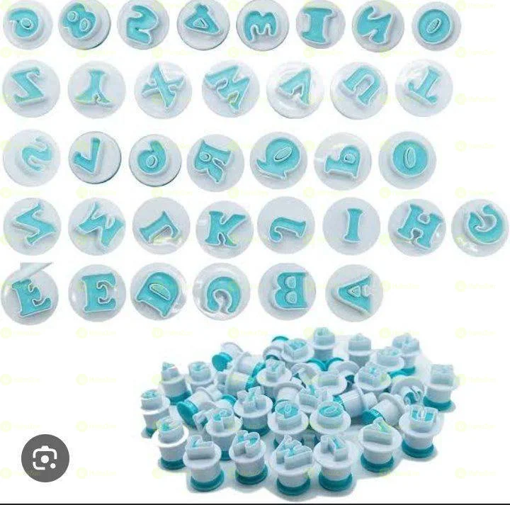 Alphabet Letters and Numbers Plunger Cutter