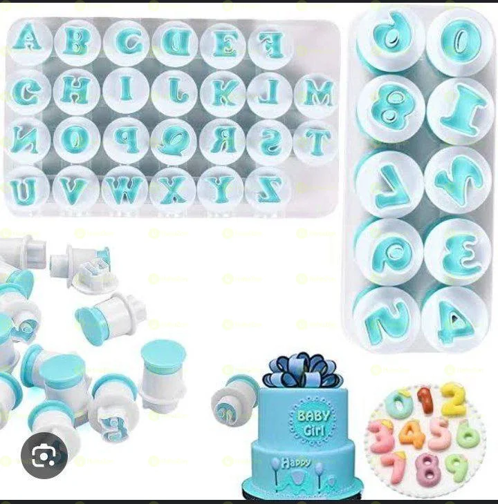 Alphabet Letters and Numbers Plunger Cutter
