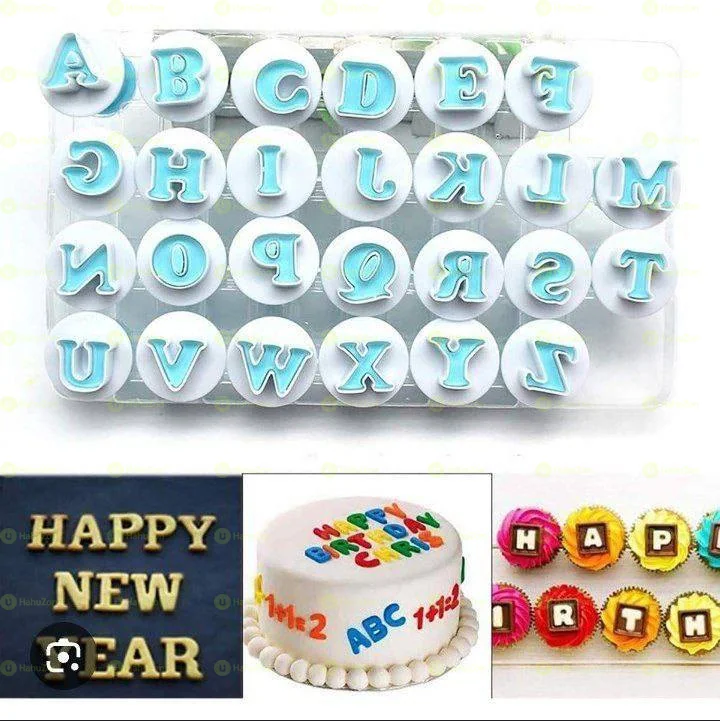 Alphabet Letters and Numbers Plunger Cutter