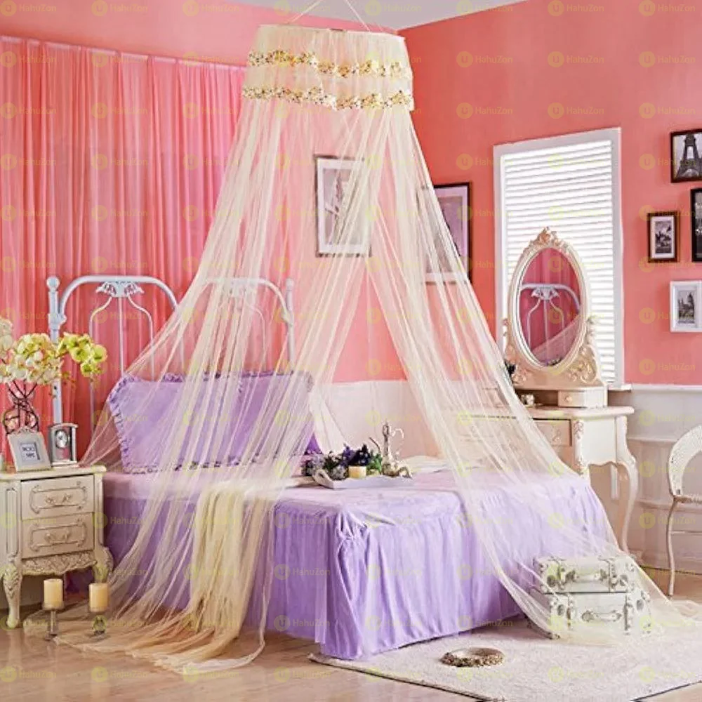 ዘመናዊ ክብ ተለጣፊ እና ተንጠልጣይ አጎበር