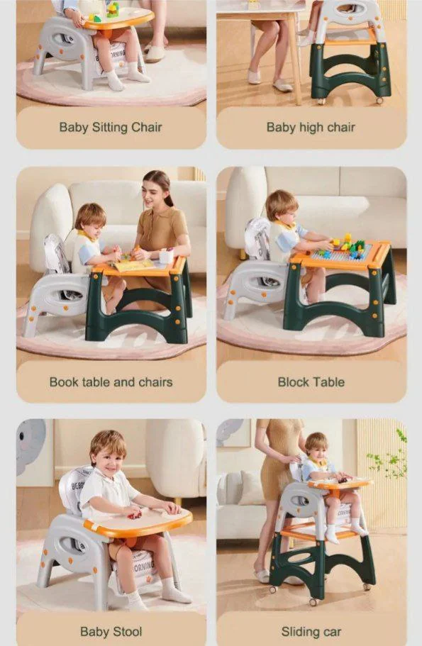 Baby High Chair Multifunctional Infant Feeding Chair
