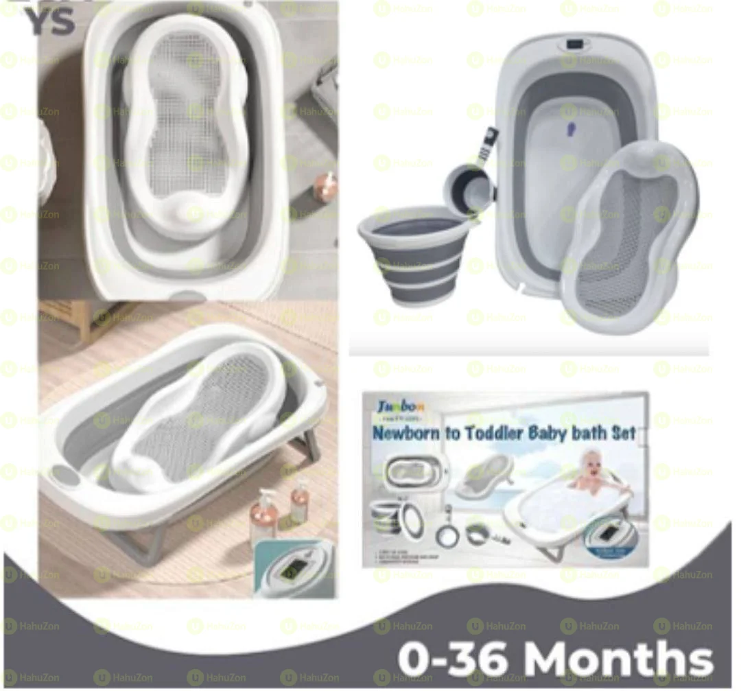 4-in-1 Foldable Baby Bath Tub With Accessories