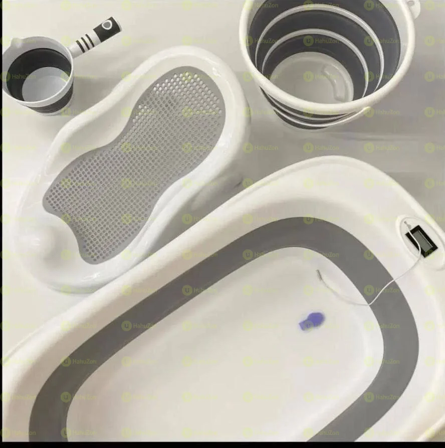 4-in-1 Foldable Baby Bath Tub With Accessories