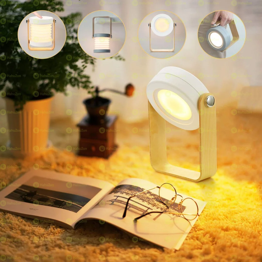 Foldable LED Bedside Table Lamp
