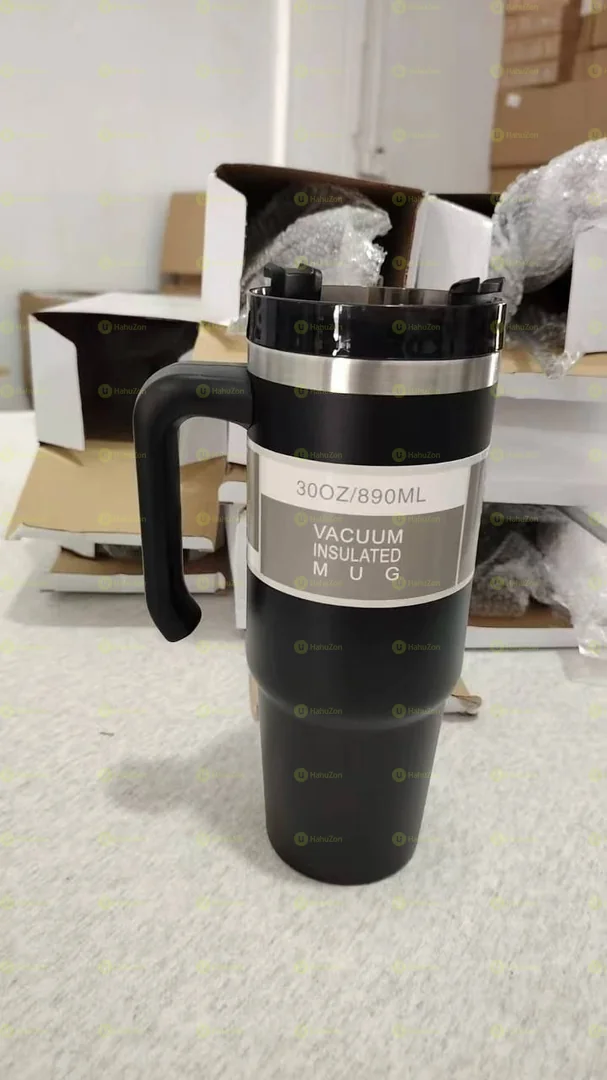 Double Layer Stainless Still Isolated Tumblers With Straw