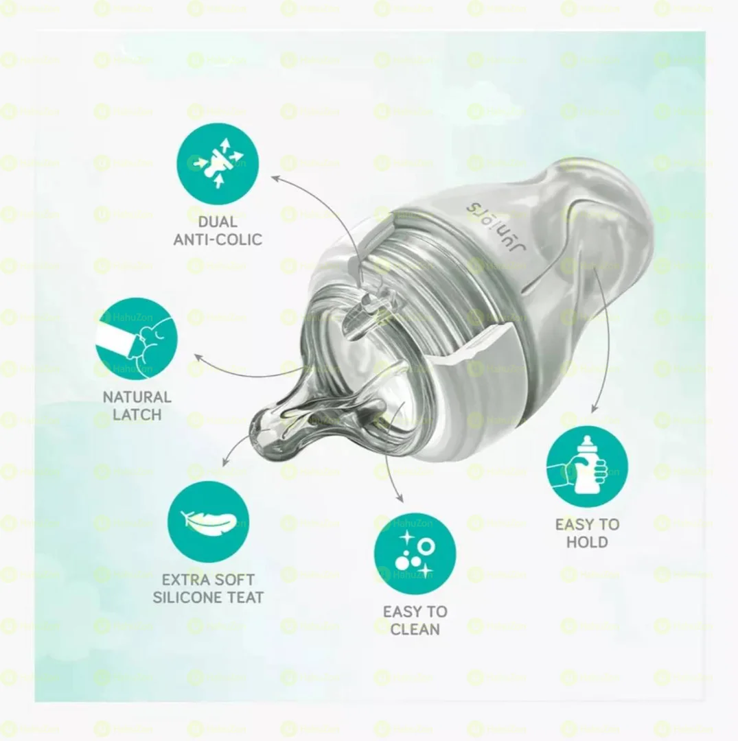 Juniors Nature 90 ml Glass Feeding Bottle